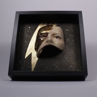 Image 9 of David Bowie 'Eyes' Gold Luster Flash Painted Ceramic Glazed Sculpture