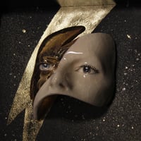 Image 10 of David Bowie 'Eyes' Gold Luster Flash Painted Ceramic Glazed Sculpture