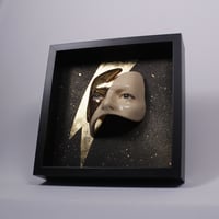 Image 3 of David Bowie 'Eyes' Gold Luster Flash Painted Ceramic Glazed Sculpture