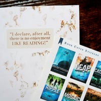 Image 5 of Reading Journal and Book Cover Sticker Sheet Set