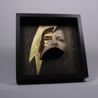 Image 8 of David Bowie 'Eyes' Gold Leaf Flash Painted Ceramic Glazed Sculpture