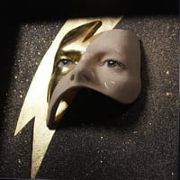 Image 9 of David Bowie 'Eyes' Gold Leaf Flash Painted Ceramic Glazed Sculpture