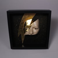 Image 6 of David Bowie 'Eyes' Gold Leaf Flash Painted Ceramic Glazed Sculpture