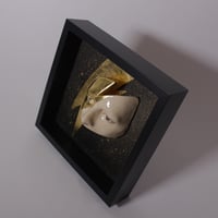 Image 7 of David Bowie 'Eyes' Gold Leaf Flash Painted Ceramic Glazed Sculpture