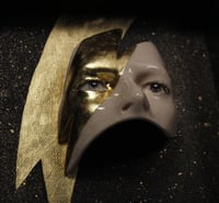 Image 10 of David Bowie 'Eyes' Gold Leaf Flash Painted Ceramic Glazed Sculpture