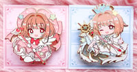 Image 2 of Sakura Magical Girl Chibi Enamel Pins Collection Pre-Sale(For Kickstater) 🌸