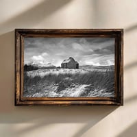 Image 2 of The Elphin Bothy in winter exclusive print (monochrome)