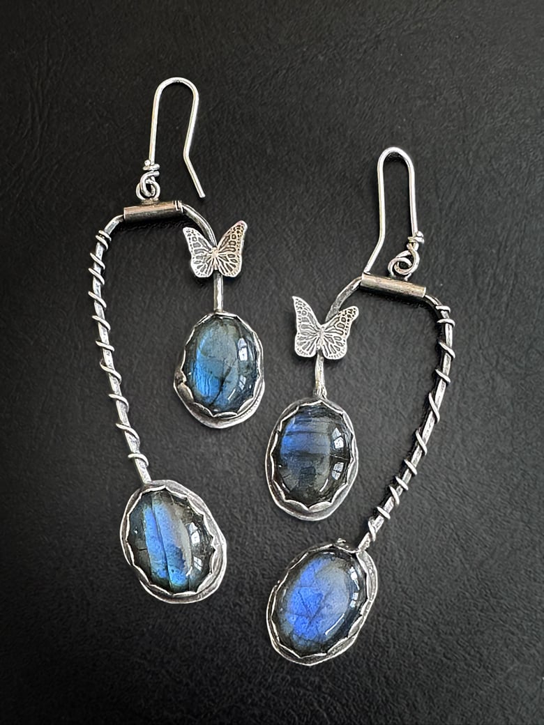 Image of Twin Labradorite Earrings