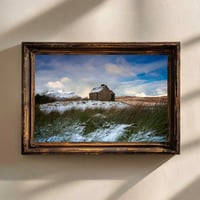 Image 2 of The Elphin Bothy in winter exclusive print 