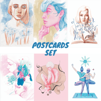 SET 6 POSTCARDS
