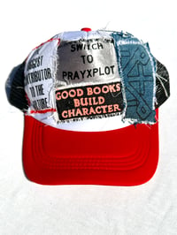 Image of Building Blocks Trucker in Black, Red, and White