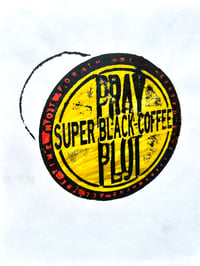 Image of “SUPER BLACK COFFEE” Framed Silkscreen Print