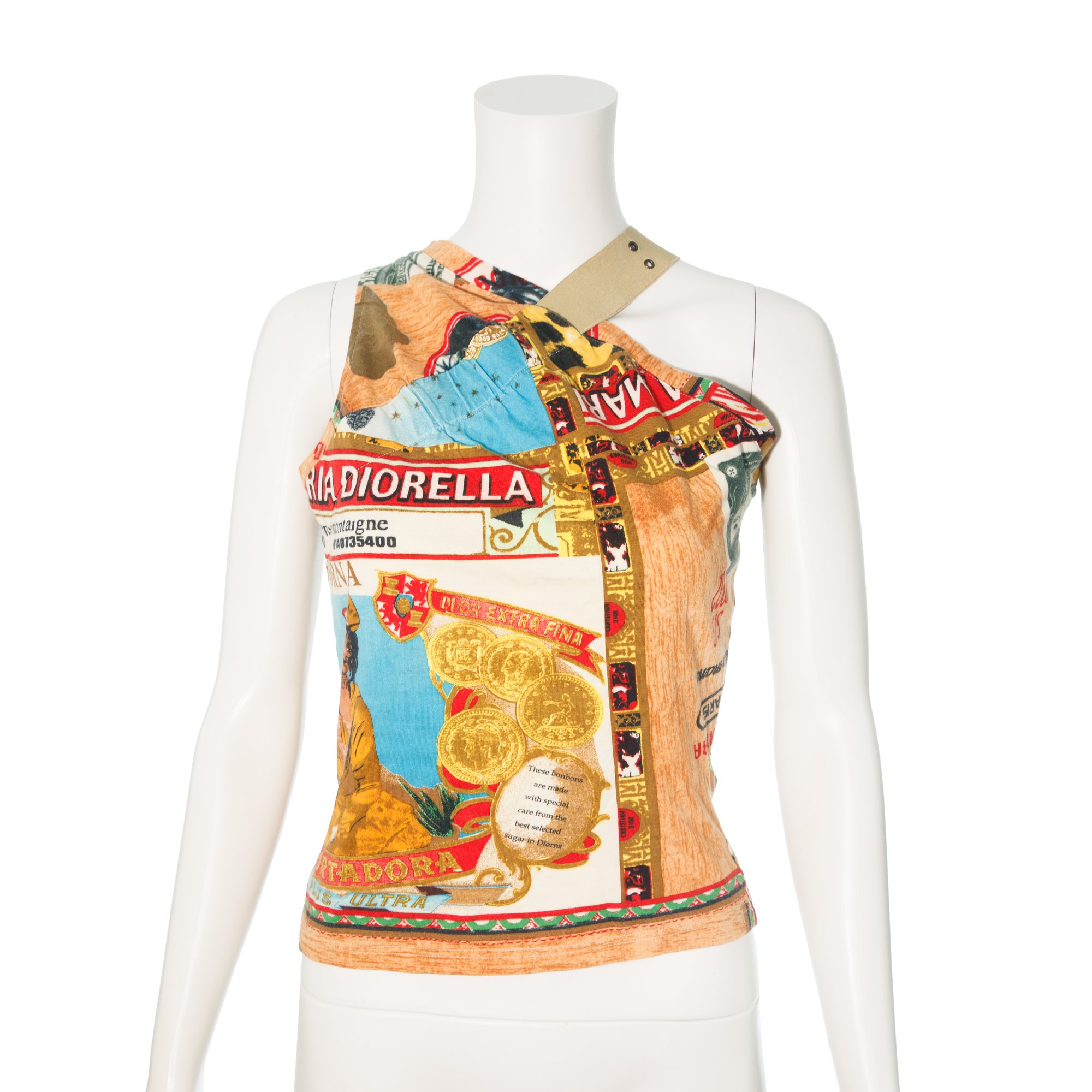 Image of  Christian Dior 2002 Cuban Cigar Asymmetric Top