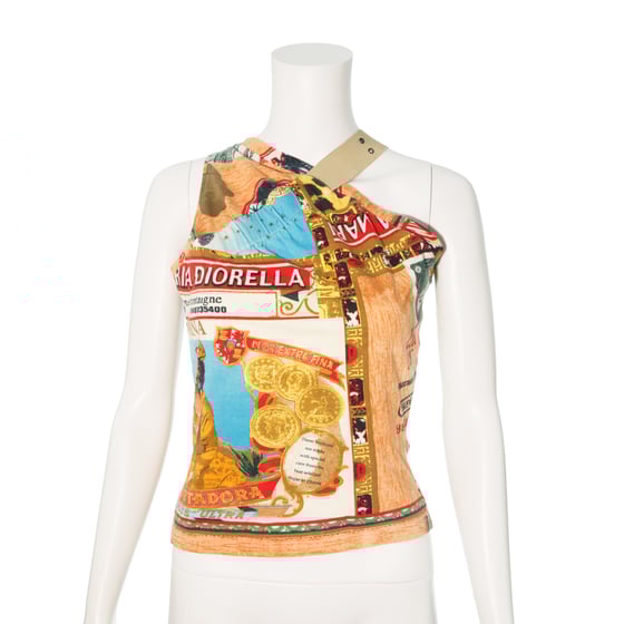 Image of  Christian Dior 2002 Cuban Cigar Asymmetric Top