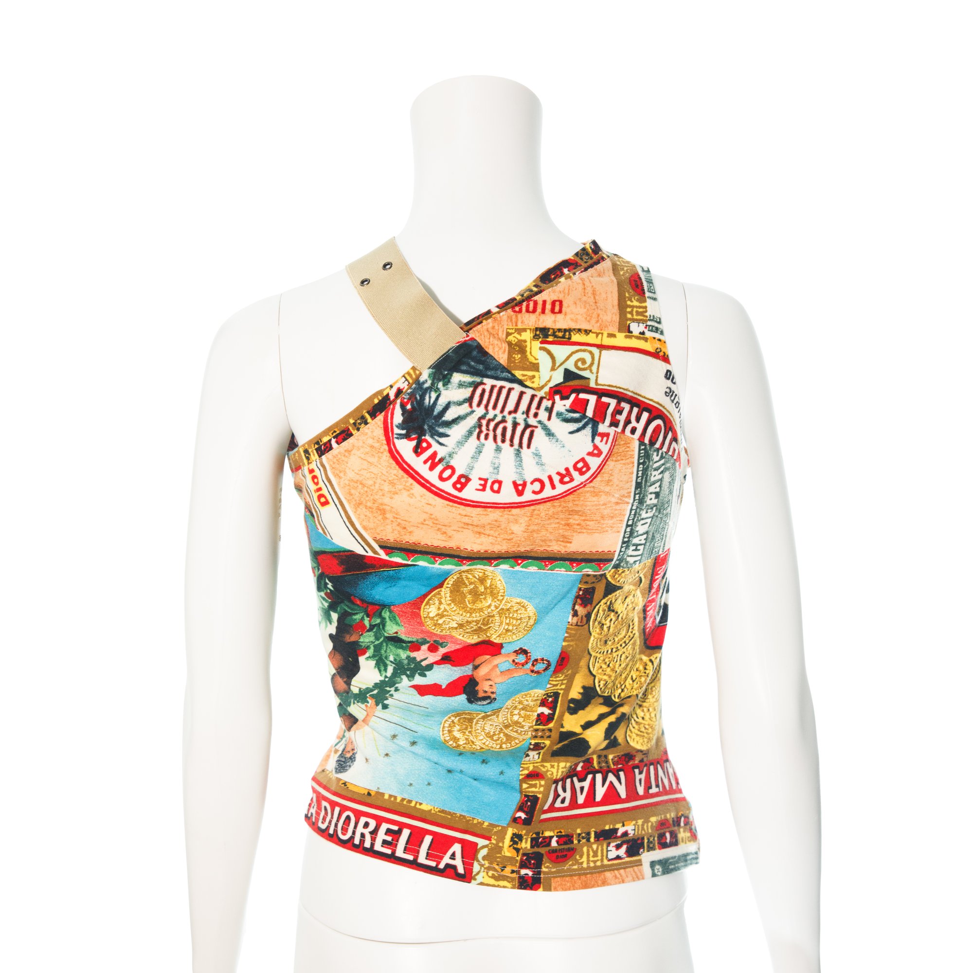 Image of  Christian Dior 2002 Cuban Cigar Asymmetric Top