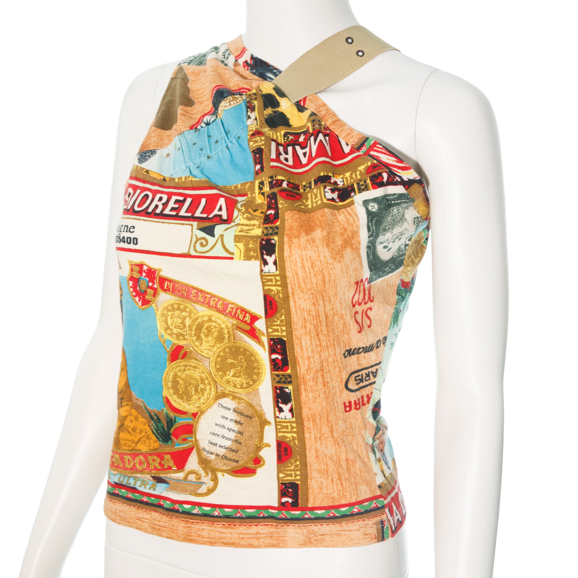 Image of  Christian Dior 2002 Cuban Cigar Asymmetric Top