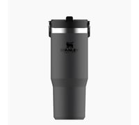Image 3 of The IceFlow™️ Flip Straw Tumbler “Charcoal” | 30 Oz.