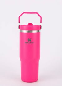 Image 4 of The IceFlow™️ Flip Straw Tumbler “Rose Red” | 30 Oz.
