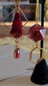 Image 2 of Blood red Dice jewelry