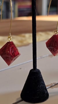 Image 3 of Blood red Dice jewelry