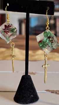 Feywild Fauna dice earrings 