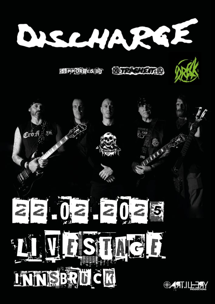 Image of DISCHARGE || supported by TRÄGHEIT // DRECK - 22.02.2025