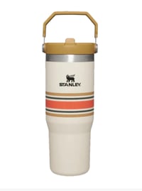 Image 3 of The Varsity IceFlow™️ Flip Straw Tumbler “Cream Mesh” | 30 Oz.