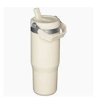 Image 2 of The IceFlow™️ Flip Straw Tumbler “Cream” | 30 Oz.