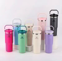 Image 3 of The IceFlow™️ Flip Straw Tumbler “Cream” | 30 Oz.
