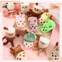 Image 5 of Boba Plushies Milk Tea  Plush Key Chains on Sale was  $11.99 now $5.99