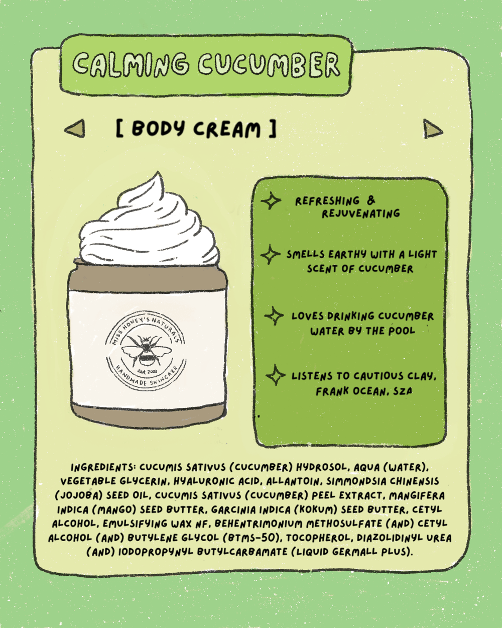 Image of Calming Cucumber Cream (Fragrance-free)