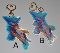 Image 1 of Marimera Rainbow Acrylic Keychain (まりメラ虹アクリルキーホルダー)