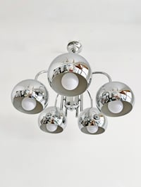 Image 2 of //VENDIDA//  LÁMPARA VINTAGE DE TECHO 5 EYE-BALL, AÑOS 60