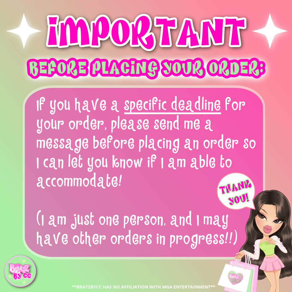 Image of Customizable Bratz Doll! DOLL + BOX