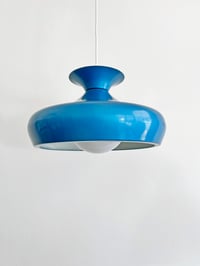 Image 3 of //VENDIDA//  LÁMPARA DE TECHO VINTAGE DE ALUMINIO AZUL, AÑOS, 70