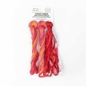 Image of House of Embroidery Limited Edition Thread Pack Desert Dusk, Pastel Pirouette, Vibrant Embers