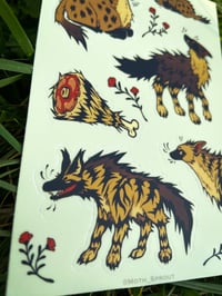 Image 5 of Hyenas Sticker Sheet 4 x 6”