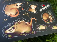 Image 4 of Opossums Sticker Sheet 4 x 6”