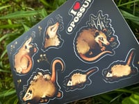 Image 5 of Opossums Sticker Sheet 4 x 6”