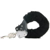 Image 6 of Black Furry Hand Cuffs