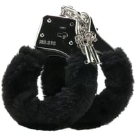 Image 1 of Black Furry Hand Cuffs