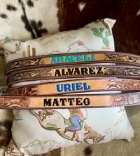 Image 1 of infant& kids name belts 