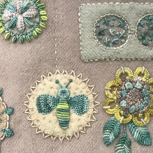 Image of Tranquil Garden Needle Roll Pattern or Pattern with Kit by Sue Spargo