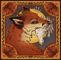 Image 4 of Fox Hunt - Large Gold Border Sticker