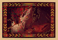 Image 3 of Large Wolf Fight Sticker