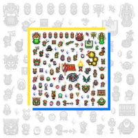 Image 1 of The Legend of Zelda: A Link to the Past Half-Scale Sticker Set (91 Pieces)