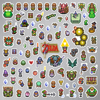 Image 2 of The Legend of Zelda: A Link to the Past Half-Scale Magnet Set (91 Pieces)