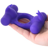 Image 5 of Silicone Triple Orgasm Enhancer Vibrating Ring