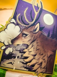 Image 4 of Winter Elk Sticker (Large!)