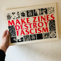 MAKE ZINES DESTROY FASCISM A3 RISO PRINT